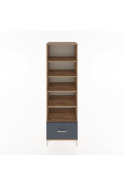 Hyperion Dolap 5 Raflı Tek Çekmeceli 60x44x195 Çam-Antrasit