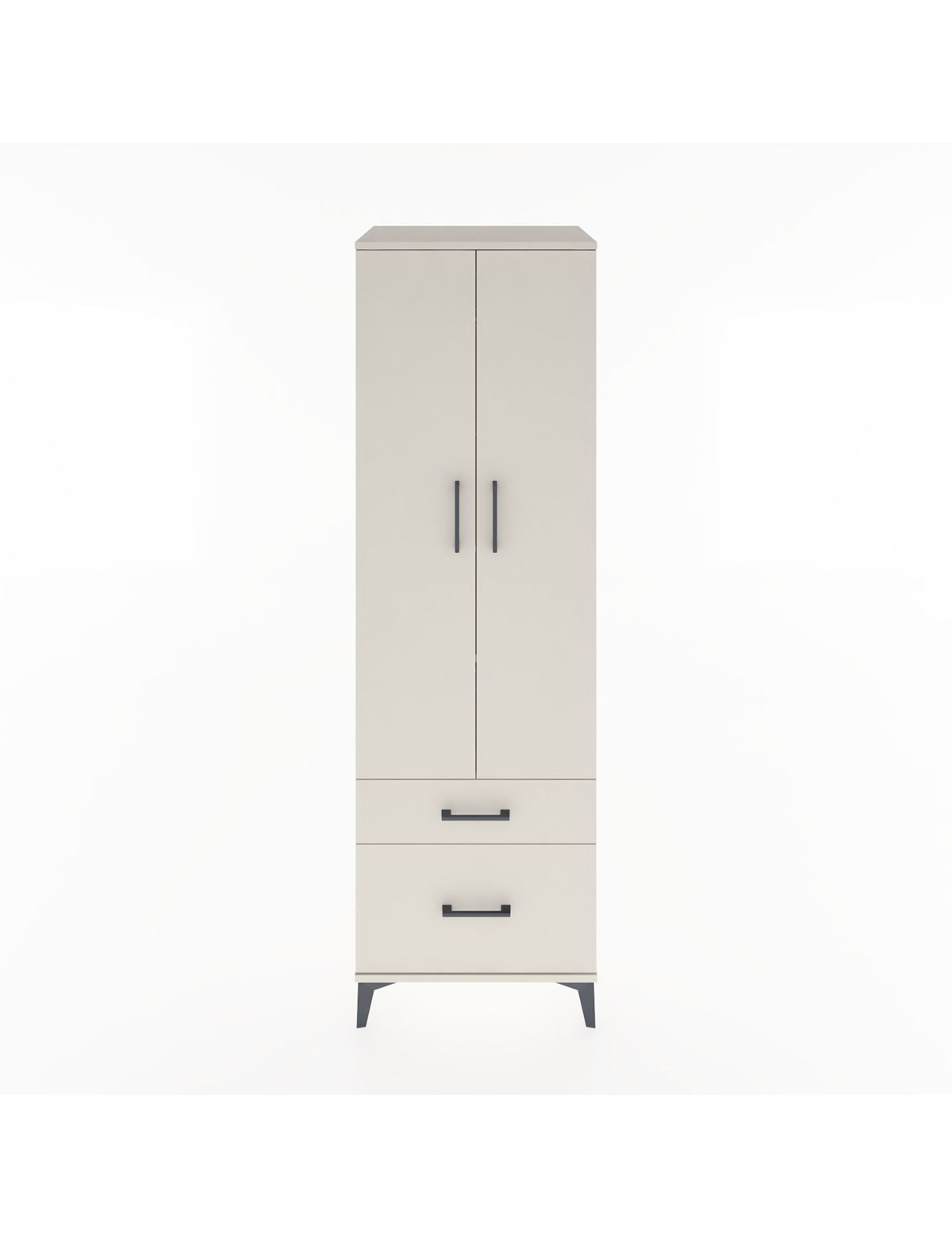 Hyperion Dolap 2 Raflı 2 Çekmeceli Tek Askılı 60x44x195 Aytaşı-Aytaşı