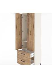 Hyperion Dolap 2 Raflı 2 Çekmeceli Tek Askılı 60x44x195 Aytaşı-Çam