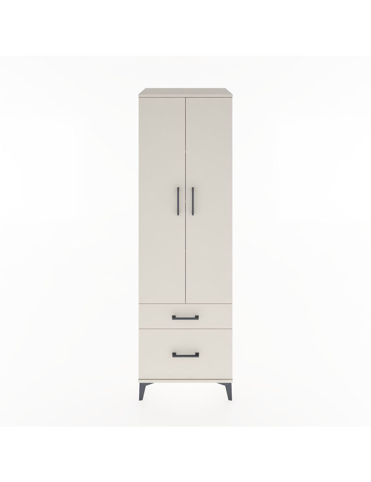 Hyperion Dolap 4 Raflı 2 Çekmeceli 2 Kapaklı 60x44x195 Aytaşı-Aytaşı