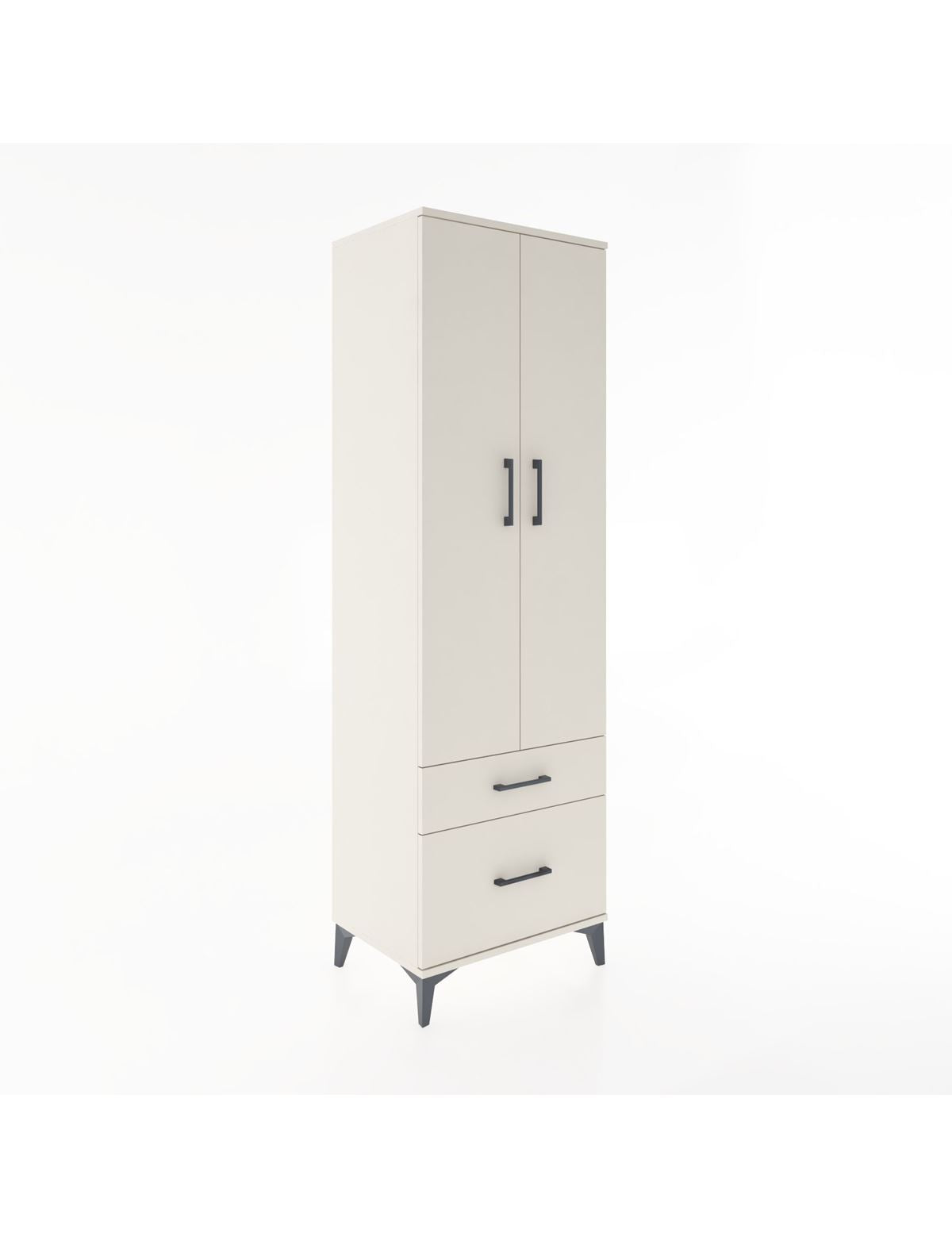 Hyperion Dolap 4 Raflı 2 Çekmeceli 2 Kapaklı 60x44x195 Aytaşı-Aytaşı
