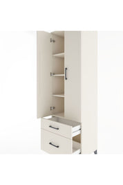 Hyperion Dolap 4 Raflı 2 Çekmeceli 2 Kapaklı 60x44x195 Aytaşı-Aytaşı