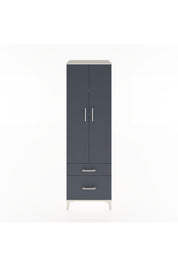 Hyperion Dolap 4 Raflı 2 Çekmeceli 2 Kapaklı 60x44x195 Aytaşı-Antrasit