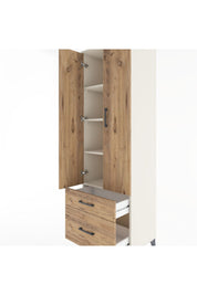 Hyperion Dolap 4 Raflı 2 Çekmeceli 2 Kapaklı 60x44x195 Aytaşı-Çam