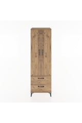 Hyperion Dolap 4 Raflı 2 Çekmeceli 2 Kapaklı 60x44x195