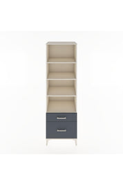 Hyperion Dolap 4 Raflı 2 Çekmeceli 60x44x195 Aytaşı-Antrasit