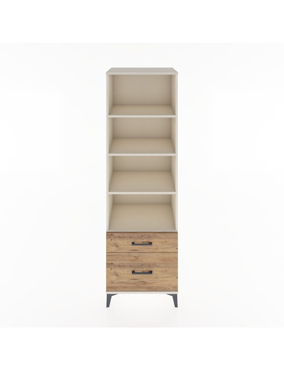 Hyperion Dolap 4 Raflı 2 Çekmeceli 60x44x195 Aytaşı-Çam