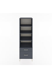 Hyperion Dolap 4 Raflı 2 Çekmeceli 60x44x195 Antrasit-Antrasit