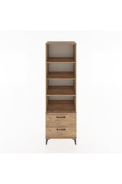 Hyperion Dolap 4 Raflı 2 Çekmeceli 60x44x195 Çam-Çam