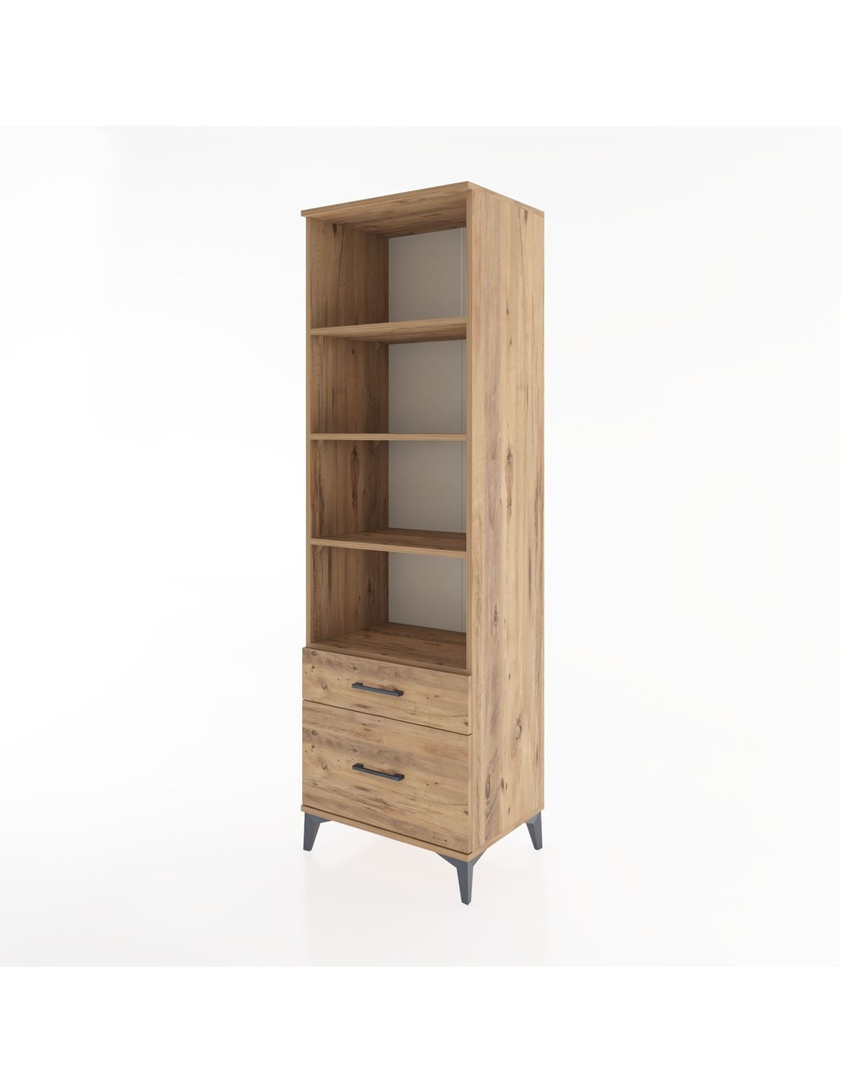 Hyperion Dolap 4 Raflı 2 Çekmeceli 60x44x195 - S59M015V9B