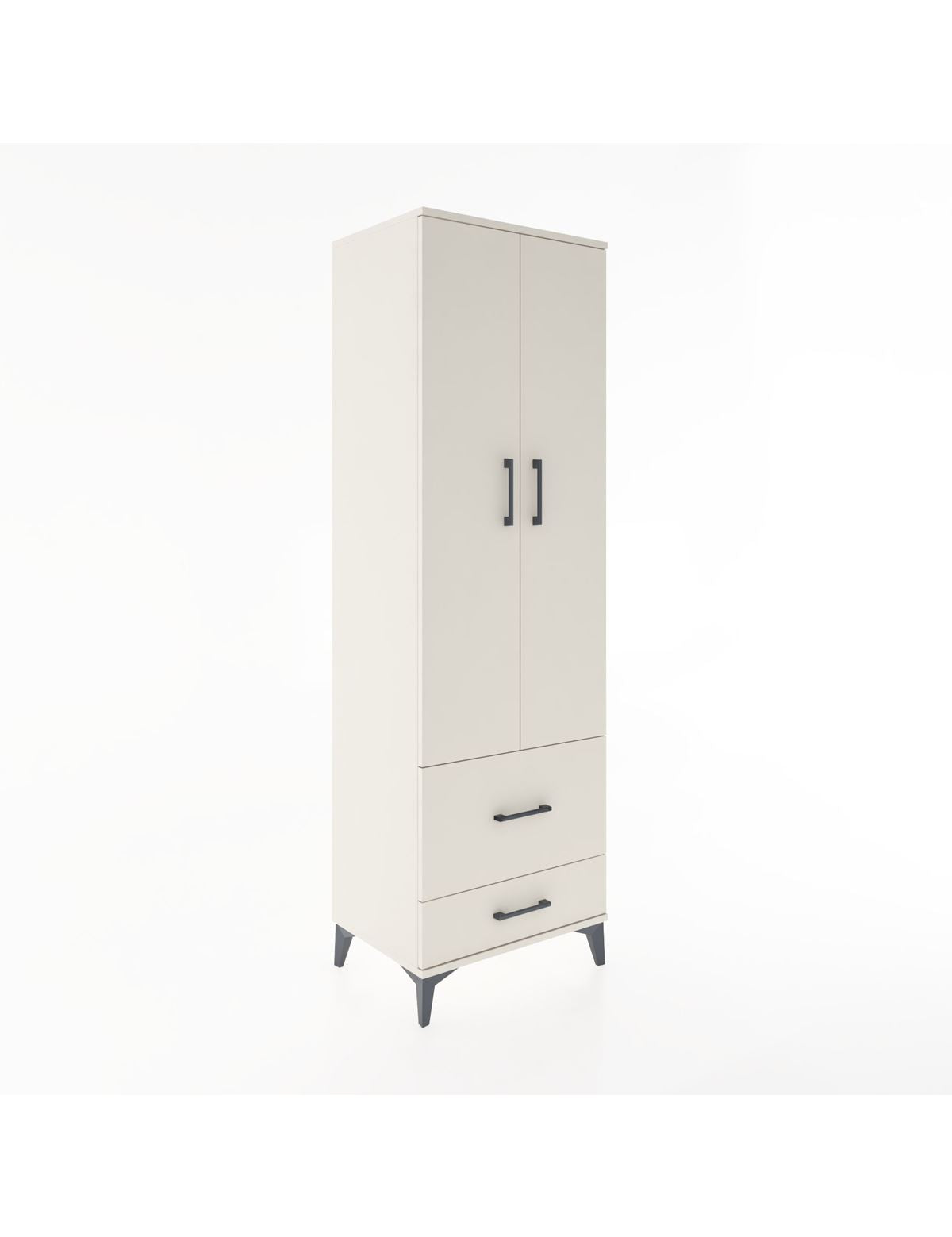 Hyperion Dolap 2 Raflı 2 Çekmeceli Tek Askılı 60x44x195 Aytaşı-Aytaşı