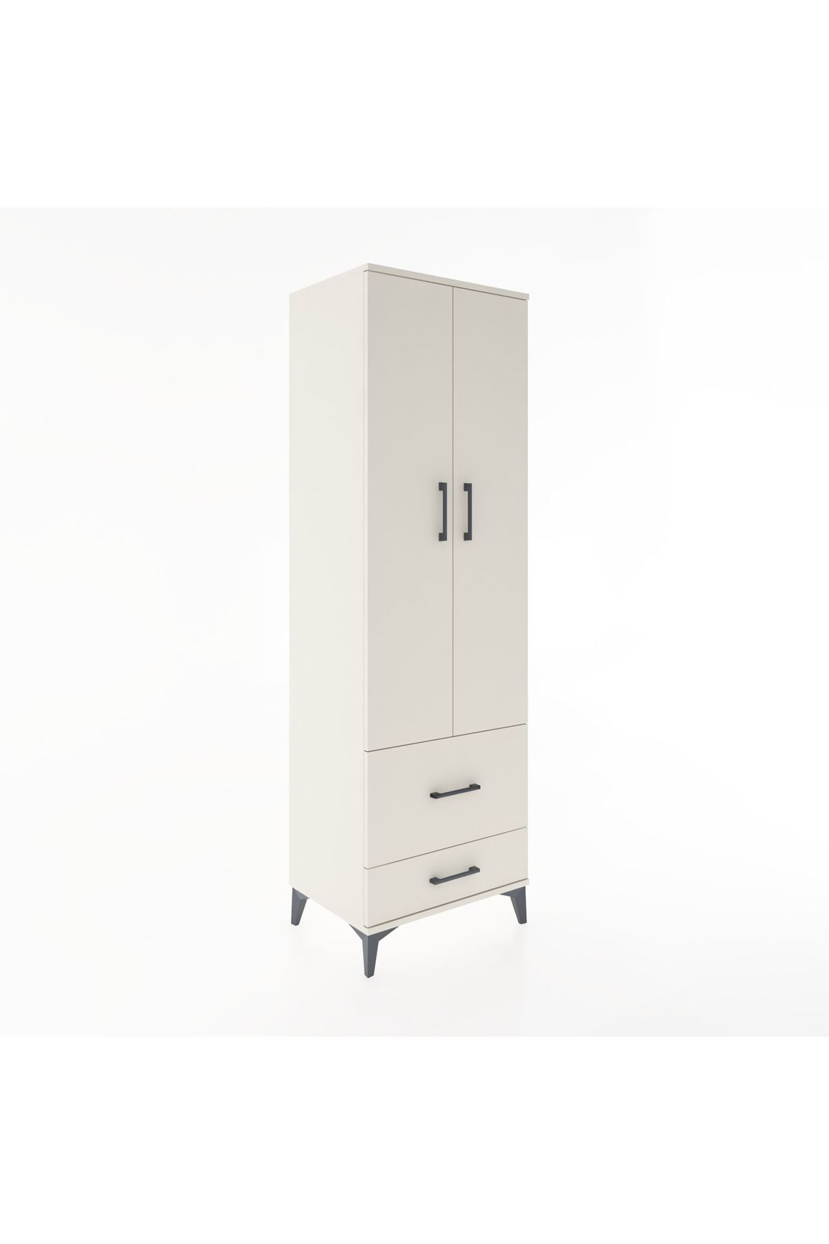 Hyperion Dolap 2 Raflı 2 Çekmeceli Tek Askılı 60x44x195 Aytaşı-Aytaşı