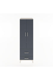 Hyperion Dolap 2 Raflı 2 Çekmeceli Tek Askılı 60x44x195 Aytaşı-Antrasit