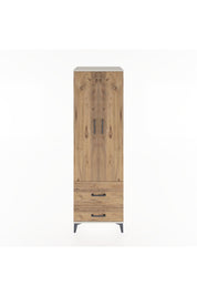 Hyperion Dolap 2 Raflı 2 Çekmeceli Tek Askılı 60x44x195 Aytaşı-Çam