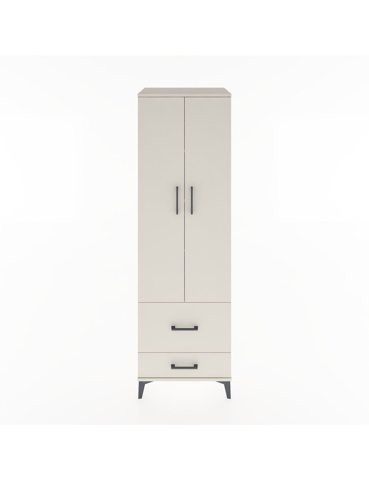 Hyperion Dolap 4 Raflı 2 Çekmeceli 2 Kapaklı 60x44x195 Aytaşı-Aytaşı