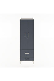 Hyperion Dolap 4 Raflı 2 Çekmeceli 2 Kapaklı 60x44x195 Aytaşı-Antrasit