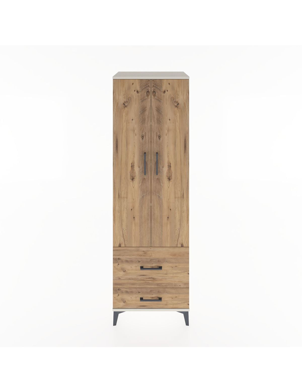 Hyperion Dolap 4 Raflı 2 Çekmeceli 2 Kapaklı 60x44x195 Aytaşı-Çam
