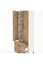Hyperion Dolap 4 Raflı 2 Çekmeceli 2 Kapaklı 60x44x195 Aytaşı-Çam