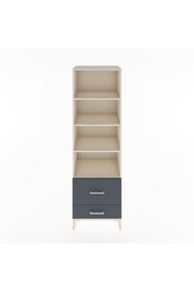 Hyperion Dolap 4 Raflı 2 Çekmeceli 60x44x195 Aytaşı-Antrasit