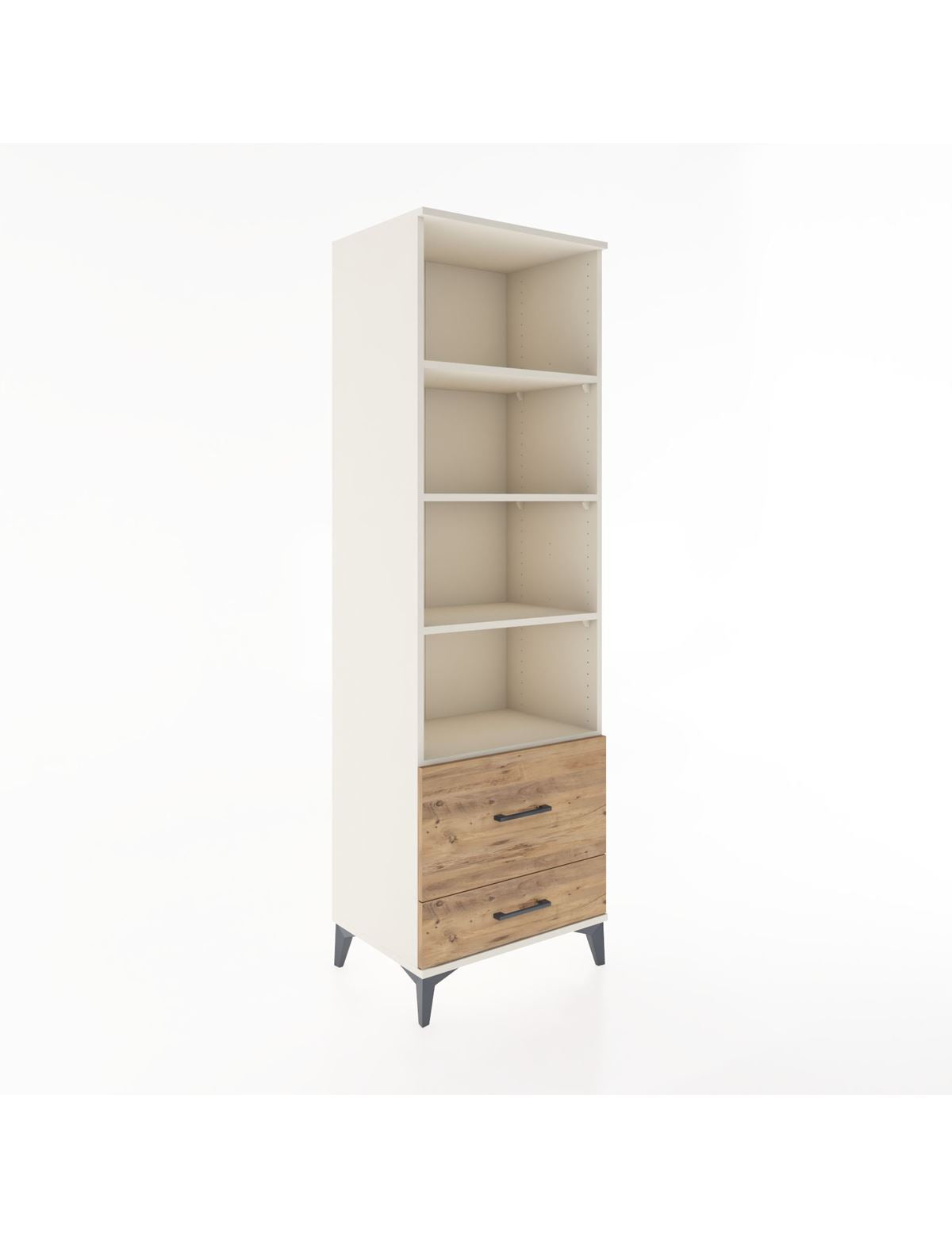 Hyperion Dolap 4 Raflı 2 Çekmeceli 60x44x195 Aytaşı-Çam