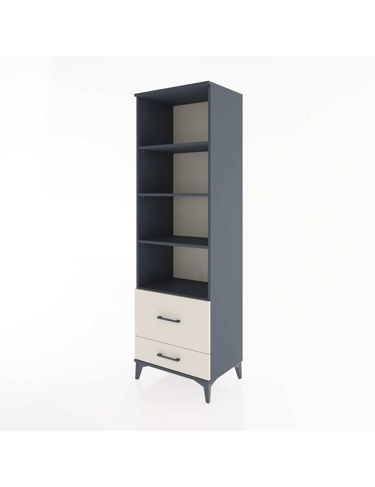 Hyperion Dolap 4 Raflı 2 Çekmeceli 60x44x195 - S59M018V4B