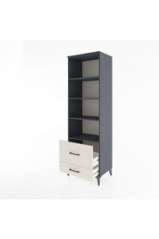 Hyperion Dolap 4 Raflı 2 Çekmeceli 60x44x195 Antrasit-Aytaşı