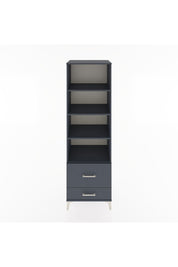 Hyperion Dolap 4 Raflı 2 Çekmeceli 60x44x195 Antrasit-Antrasit