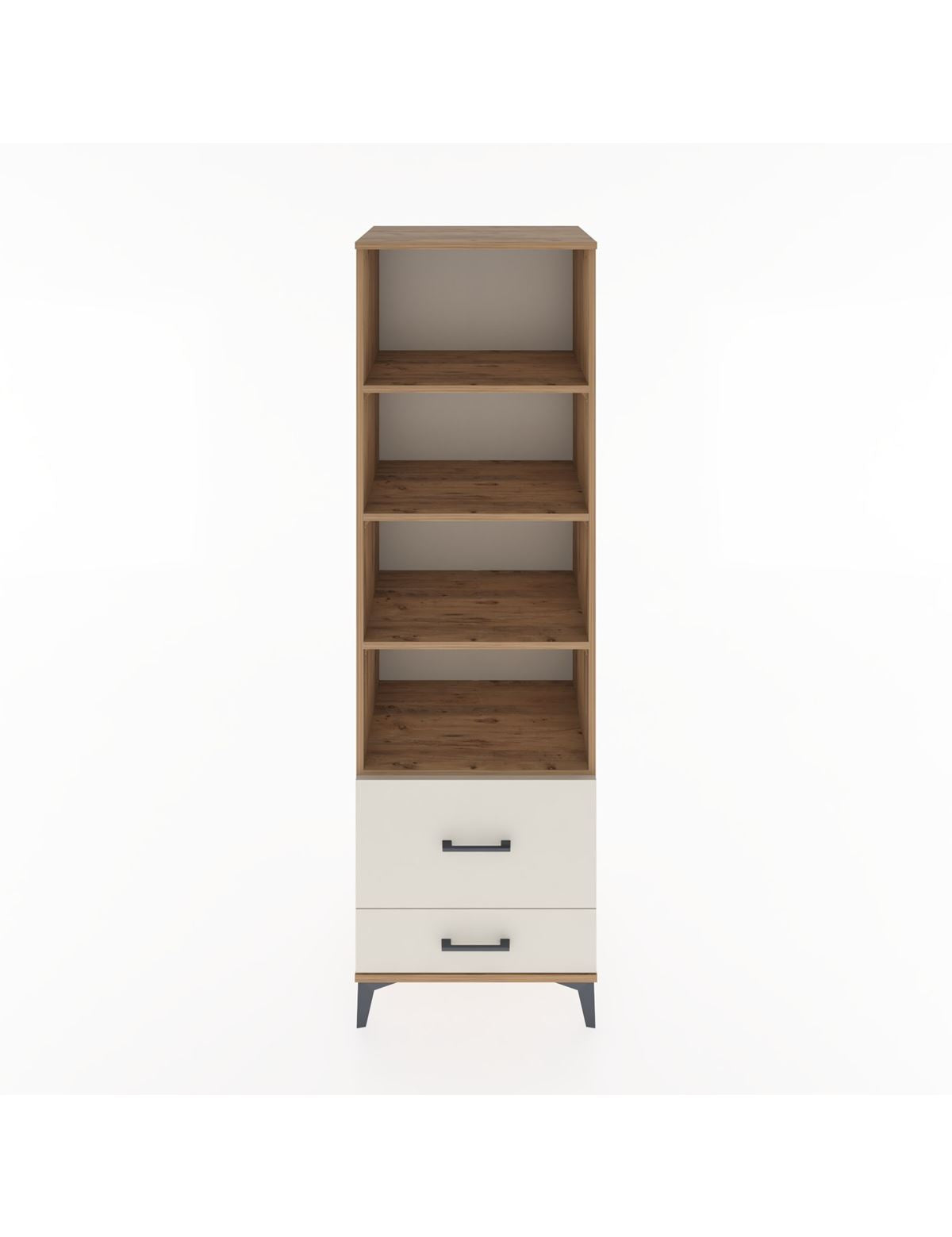 Hyperion Dolap 4 Raflı 2 Çekmeceli 60x44x195 Çam-Aytaşı