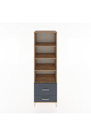 Hyperion Dolap 4 Raflı 2 Çekmeceli 60x44x195 Çam-Antrasit