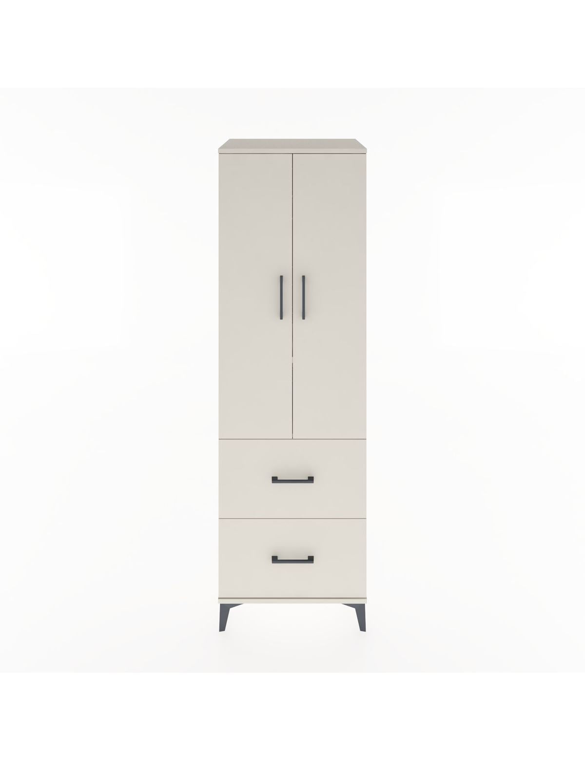 Hyperion Dolap 2 Raflı 2 Çekmeceli Tek Askılı 60x44x195 Aytaşı-Aytaşı