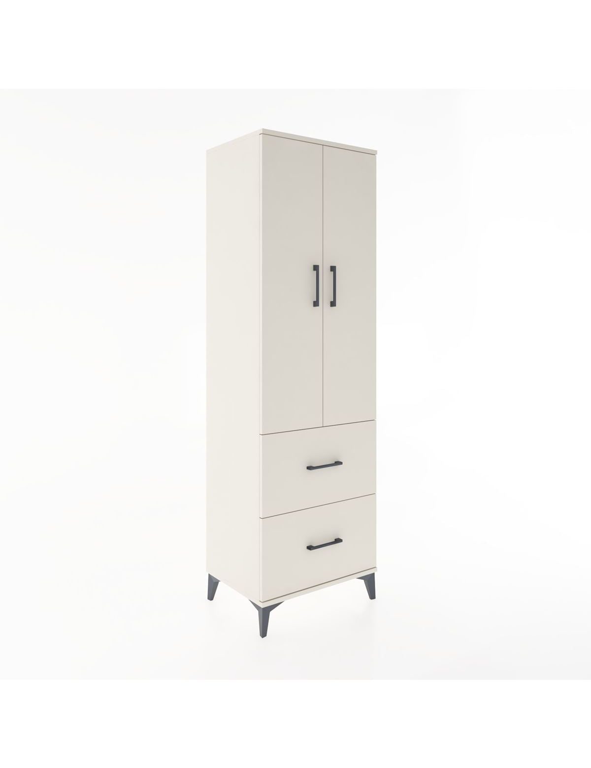 Hyperion Dolap 2 Raflı 2 Çekmeceli Tek Askılı 60x44x195 Aytaşı-Aytaşı