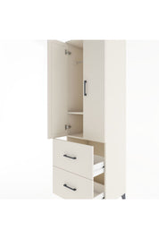 Hyperion Dolap 2 Raflı 2 Çekmeceli Tek Askılı 60x44x195 Aytaşı-Aytaşı