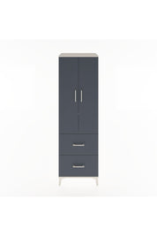 Hyperion Dolap 2 Raflı 2 Çekmeceli Tek Askılı 60x44x195 Aytaşı-Antrasit