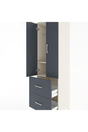 Hyperion Dolap 2 Raflı 2 Çekmeceli Tek Askılı 60x44x195 Aytaşı-Antrasit