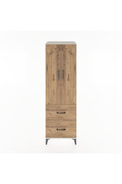Hyperion Dolap 2 Raflı 2 Çekmeceli Tek Askılı 60x44x195 Aytaşı-Çam