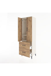 Hyperion Dolap 2 Raflı 2 Çekmeceli Tek Askılı 60x44x195 Aytaşı-Çam