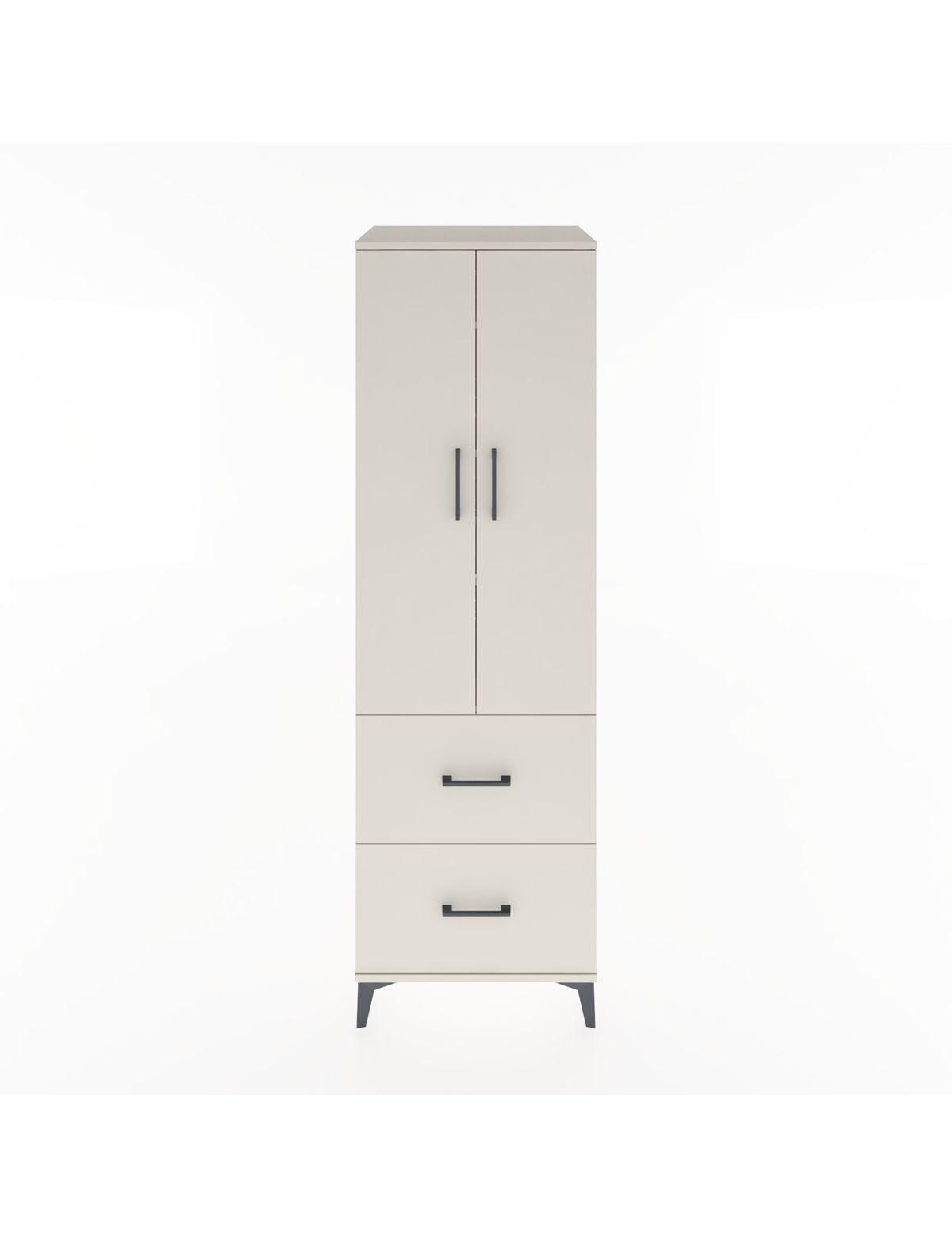 Hyperion Dolap 4 Raflı 2 Çekmeceli 2 Kapaklı 60x44x195 Aytaşı-Aytaşı