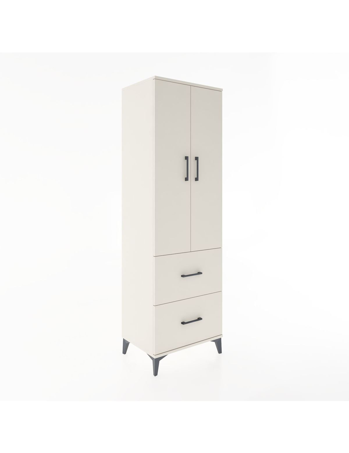 Hyperion Dolap 4 Raflı 2 Çekmeceli 2 Kapaklı 60x44x195 Aytaşı-Aytaşı