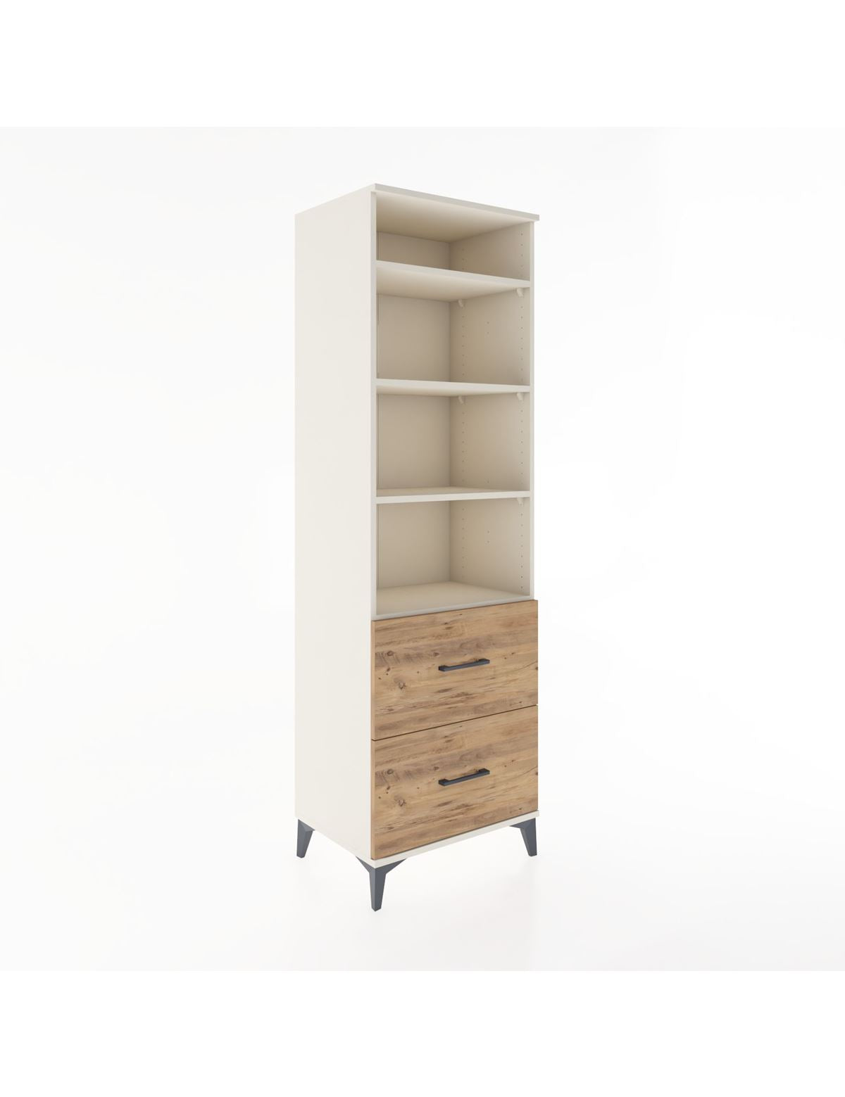 Hyperion Dolap 4 Raflı 2 Çekmeceli 60x44x195 Aytaşı-Çam