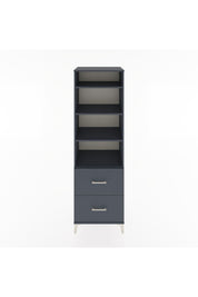 Hyperion Dolap 4 Raflı 2 Çekmeceli 60x44x195 Antrasit-Antrasit