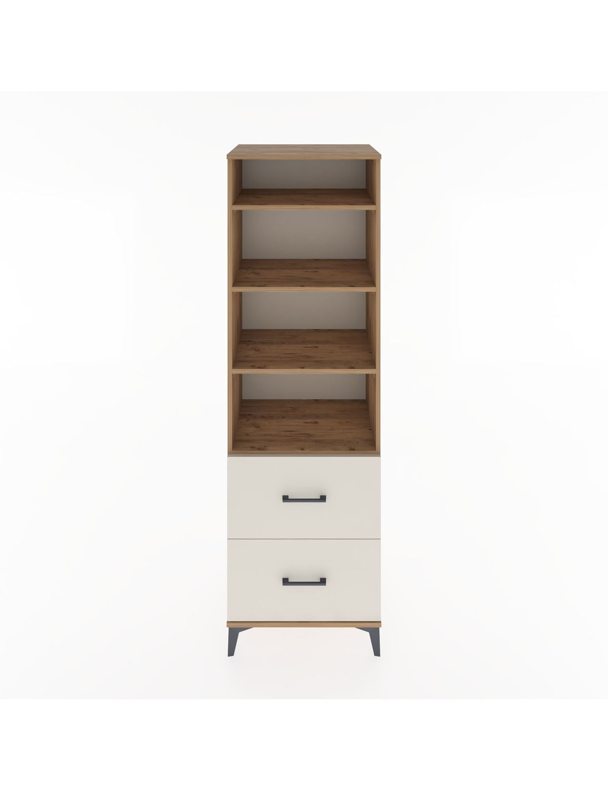 Hyperion Dolap 4 Raflı 2 Çekmeceli 60x44x195 Çam-Aytaşı