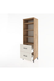 Hyperion Dolap 4 Raflı 2 Çekmeceli 60x44x195 Çam-Aytaşı