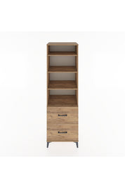 Hyperion Dolap 4 Raflı 2 Çekmeceli 60x44x195 Çam-Çam