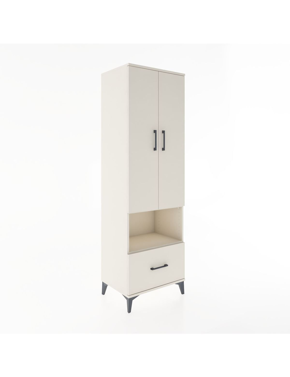 Hyperion Dolap 3 Raflı Tek Çekmeceli Tek Askılı 60x44x195 Aytaşı-Aytaşı