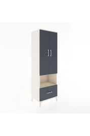 Hyperion Dolap 3 Raflı Tek Çekmeceli Tek Askılı 60x44x195 Aytaşı-Antrasit