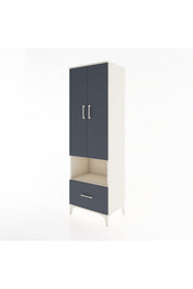 Hyperion Dolap 3 Raflı Tek Çekmeceli Tek Askılı 60x44x195 Aytaşı-Antrasit