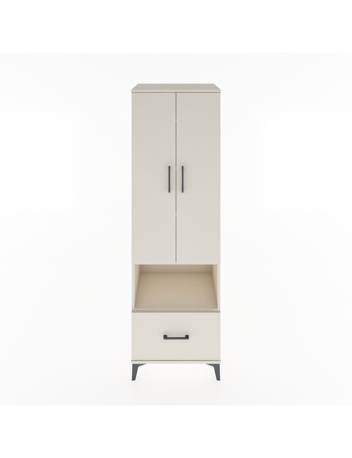 Hyperion Dolap 5 Raflı Tek Çekmeceli 2 Kapaklı 60x44x195 Aytaşı-Aytaşı