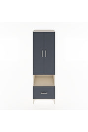 Hyperion Dolap 5 Raflı Tek Çekmeceli 2 Kapaklı 60x44x195 Aytaşı-Antrasit