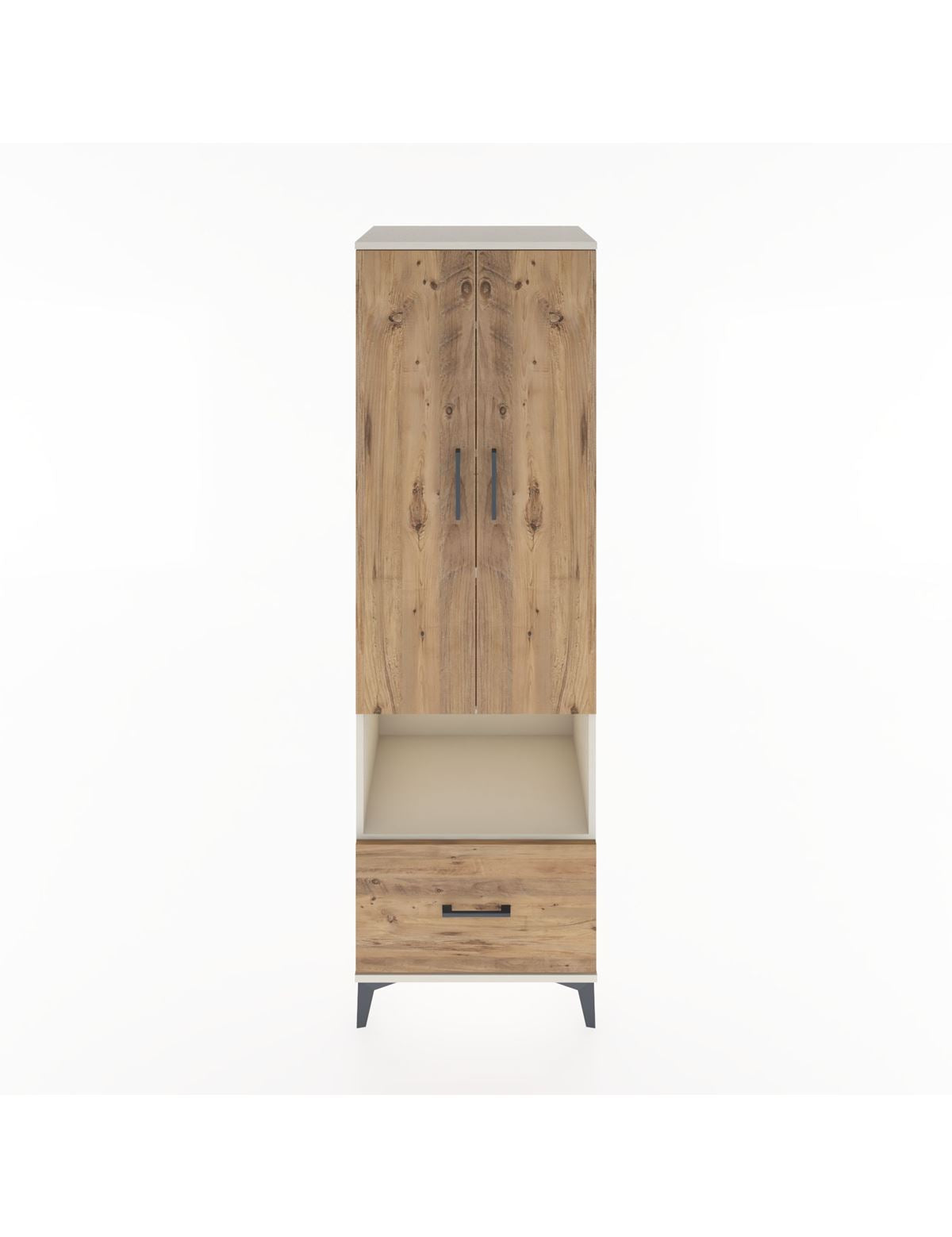 Hyperion Dolap 5 Raflı Tek Çekmeceli 2 Kapaklı 60x44x195 Aytaşı-Çam