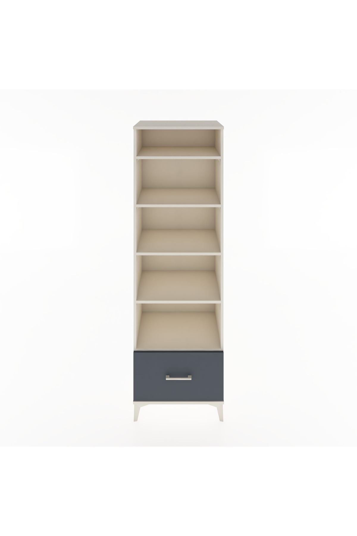 Hyperion Dolap 5 Raflı Tek Çekmeceli 60x44x195 Aytaşı-Antrasit